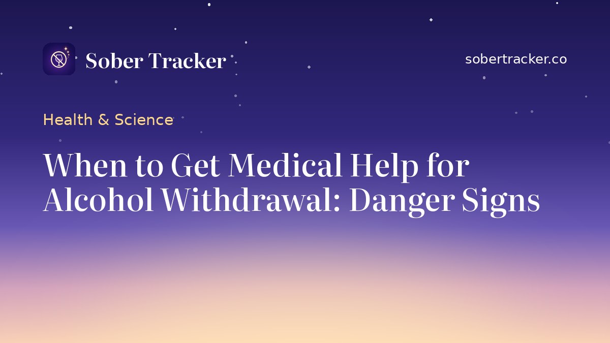 酒精戒断何时需要就医：危险信号一览 · Sober Tracker Blog