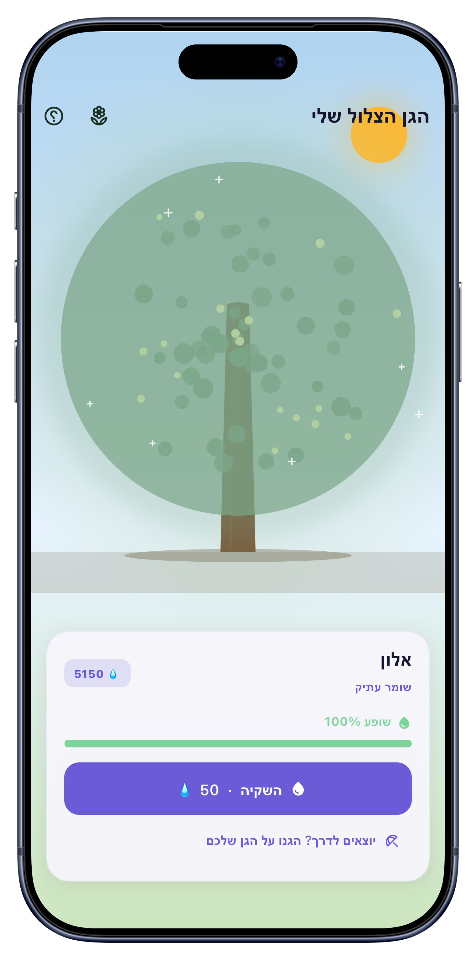 גינה screen of Sober Tracker